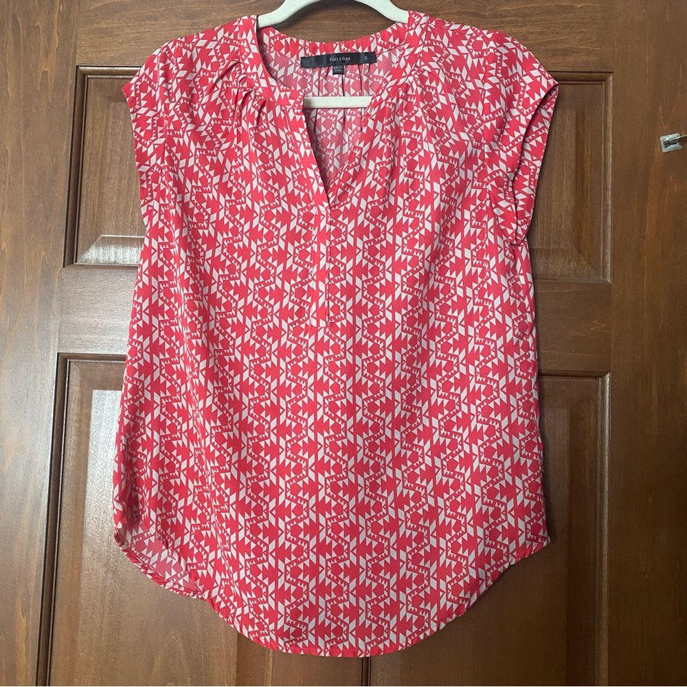 Fun2Fun Split Neck Blouse